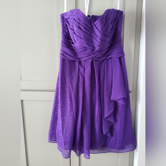 Short Crinkle Chiffron Dress - Picture 2 of 2